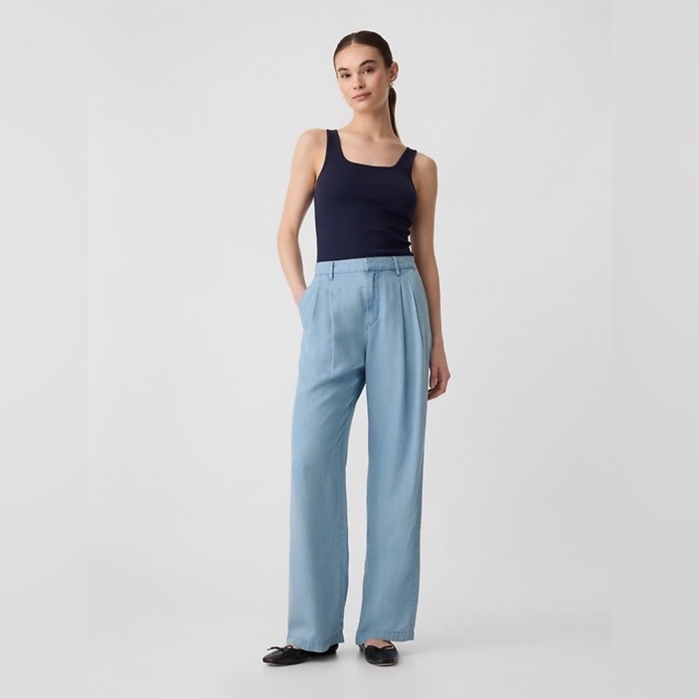 (NWT) Gap Easy Wide Leg Trousers 00 Petite 👖